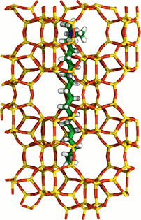 Organic structure-directing agent in zeolite ZSM-5